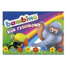 BAMBINO BLOK RYSUNKOWY A4 20 KARTEK BIAŁY