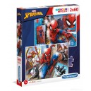 CLEMENTONI 21608 PUZZLE 2x60 SPIDER-MAN MARVEL