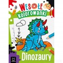 AKSJOMAT DINOZAURY WESOŁE KOLOROWANKI 4+