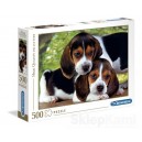 CLEMENTONI 30289 PUZZLE 500 DWA PSY PIESKI BEAGLE