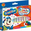 BAMBINO FLAMASTRY ZE STEMPELKAMI 12 kol.