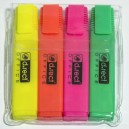 ZAKREŚLACZE ZAKREŚLACZ 4 KOLORY W ETUI D.RECT