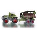 SIKU 1645 TRAKTOR Z LEŚNĄ PRZYCZEPĄ