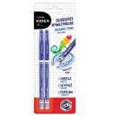 KIDEA DŁUGOPISY WYMAZYWALNE NIEBIES. 2SZT BLISTER