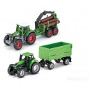 SIKU 0499 ZESTAW POJAZDÓW ROLNICZYCH TRAKTORY W EKO PUDEŁKU