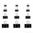 BINDER CLIPS KLIP D.RECT SET 15/19/25/32 MM 4x12 48 SZT.