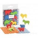 MARIOINEX 907412 MINI WAFLE ANIMALS ZWIERZĘTA + PODSTAWY 8 EL.