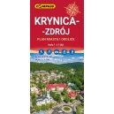 MAPA KRYNICA-ZDRÓJ PLAN MIASTA I OKOLICE 1:17 500 COMPASS