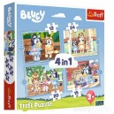 TREFL 34637 PUZZLE 4w1 BLUEY I JEGO ŚWIAT